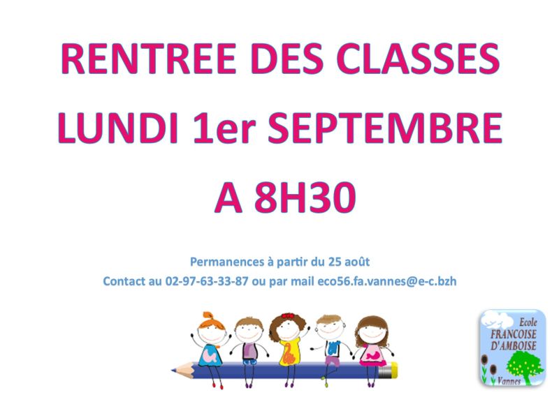 Rentrée des classes