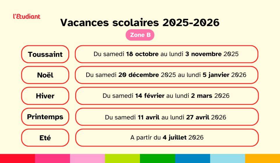 Dates scolaires 25 26