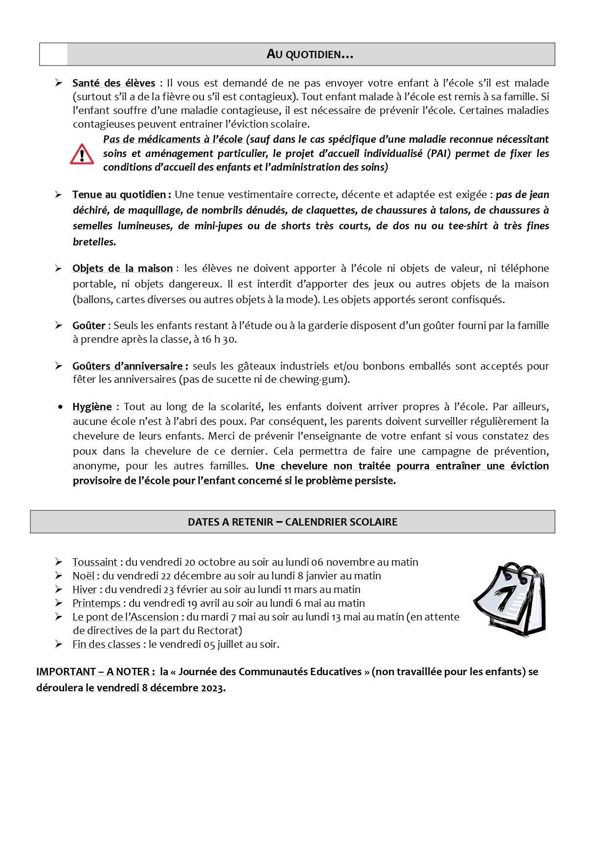 Circulaire de rentrée familles 2023 page 0006