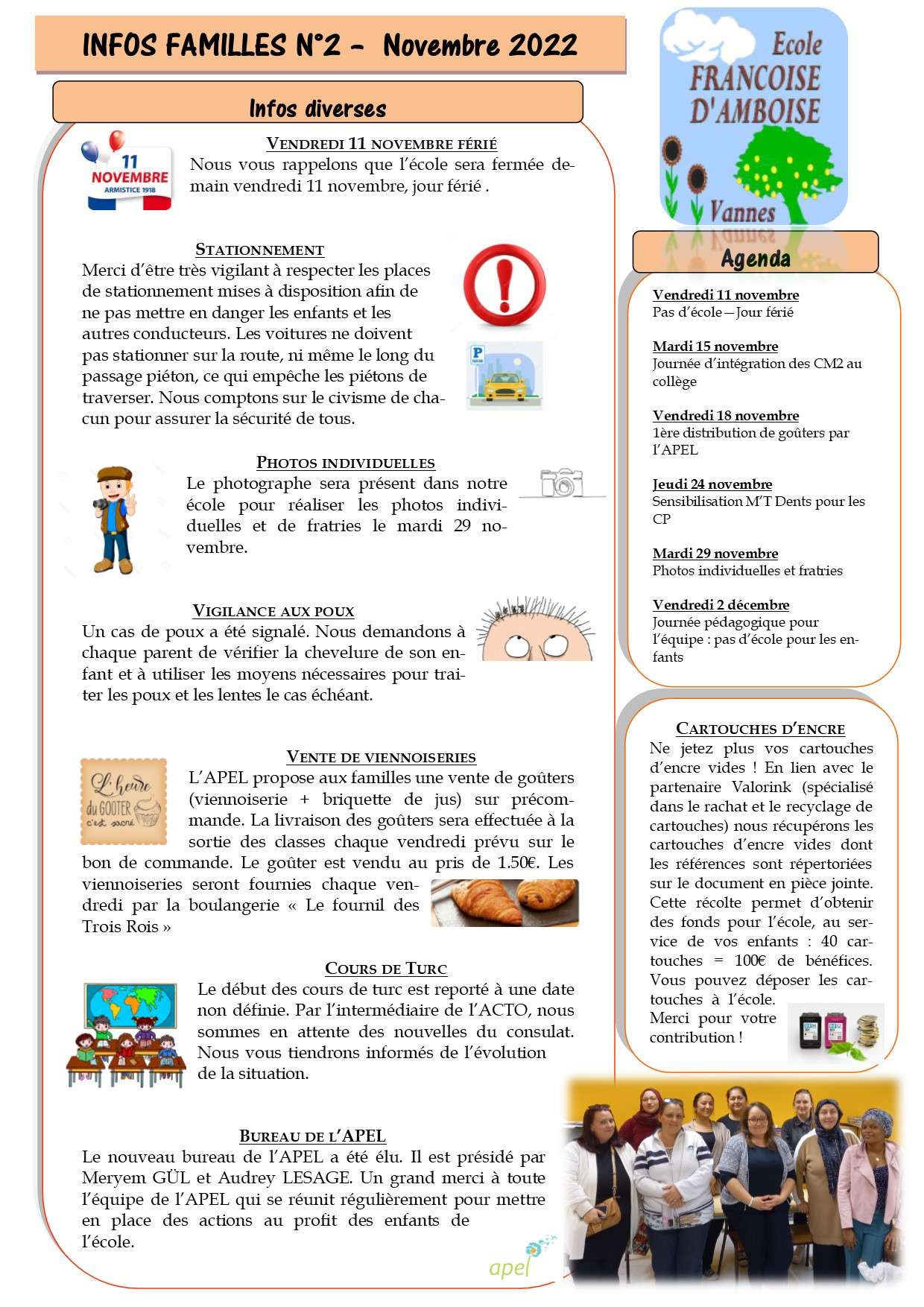 Lettre info 2 famille